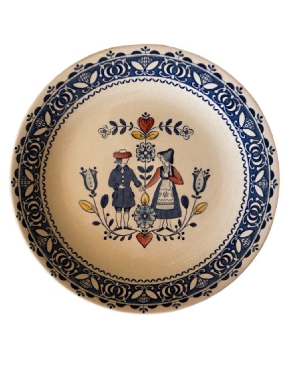Johnson Brothers Hearts & Flowers 10” Dinner Plate England Ironstone Vintage